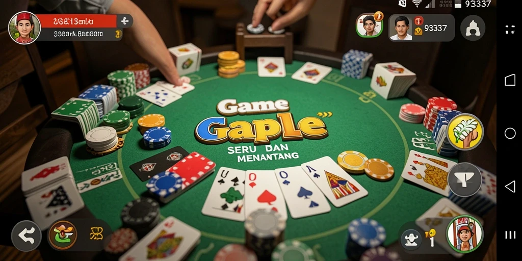 Tampilan gameplay seru dari game Gaple 93337.