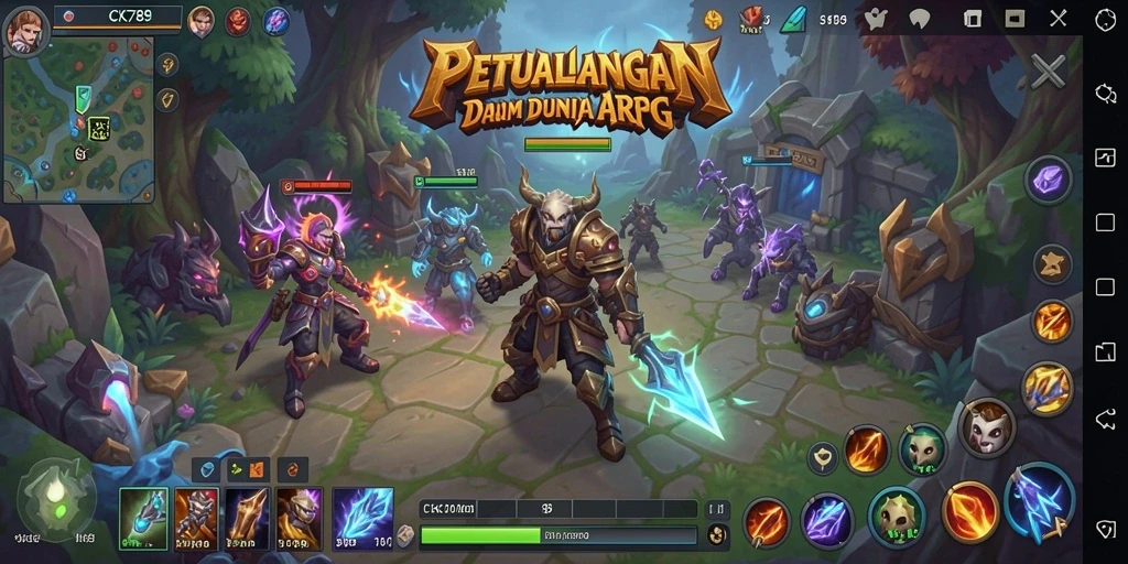 Gameplay seru CK789 dengan aksi petualangan ARPG yang mendebarkan.