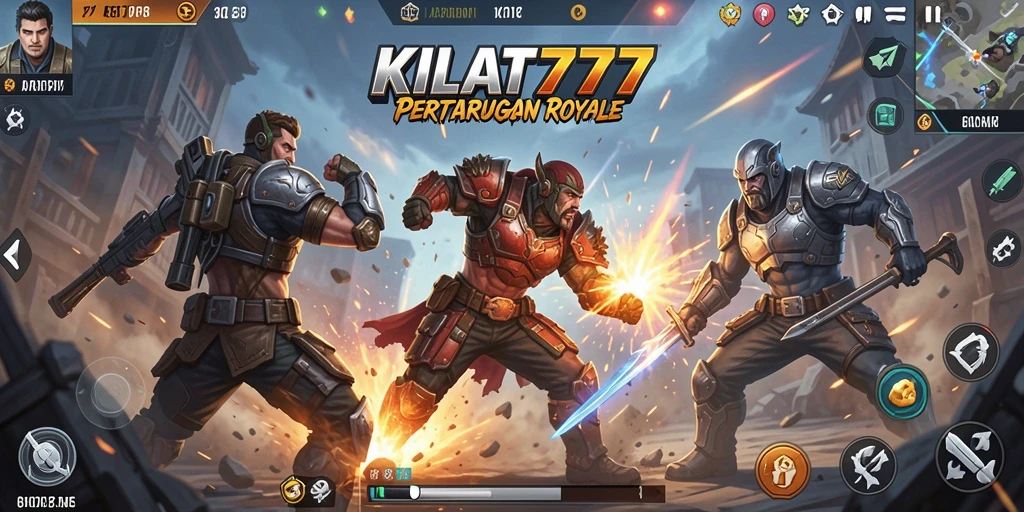 Cuplikan gameplay KILAT777 yang mendebarkan di arena Battle Royale.