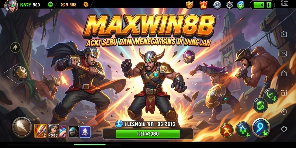 Tampilan gameplay seru dan menegangkan dari MAXWIN88.