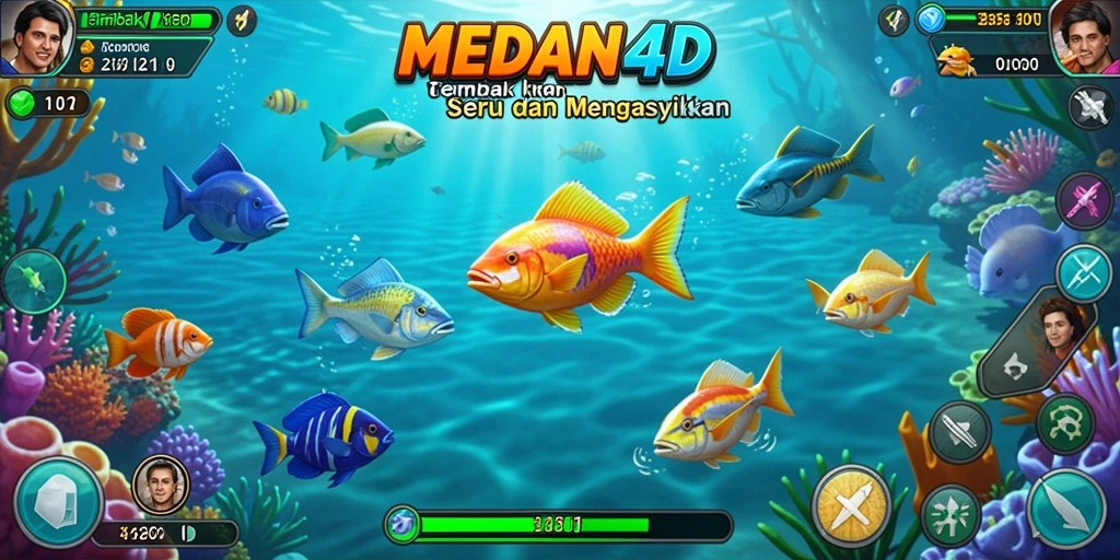 Screenshot MEDAN4D menampilkan aksi permainan tembak ikan yang seru.