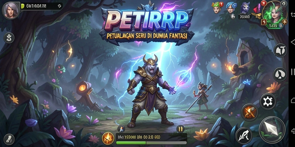 Tangkapan layar utama PETIRRP menampilkan aksi seru dalam gameplay petualangan.