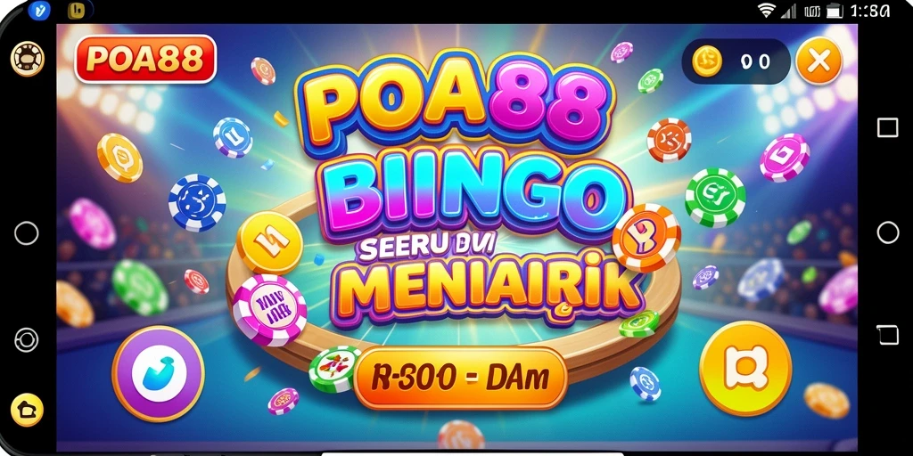 Tampilan gameplay seru di aplikasi POA88 Bingo.