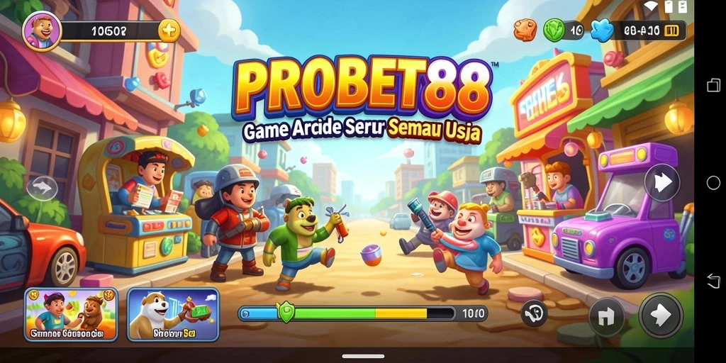 Screenshot PROBET88 menampilkan aksi gameplay yang dinamis dan penuh warna.
