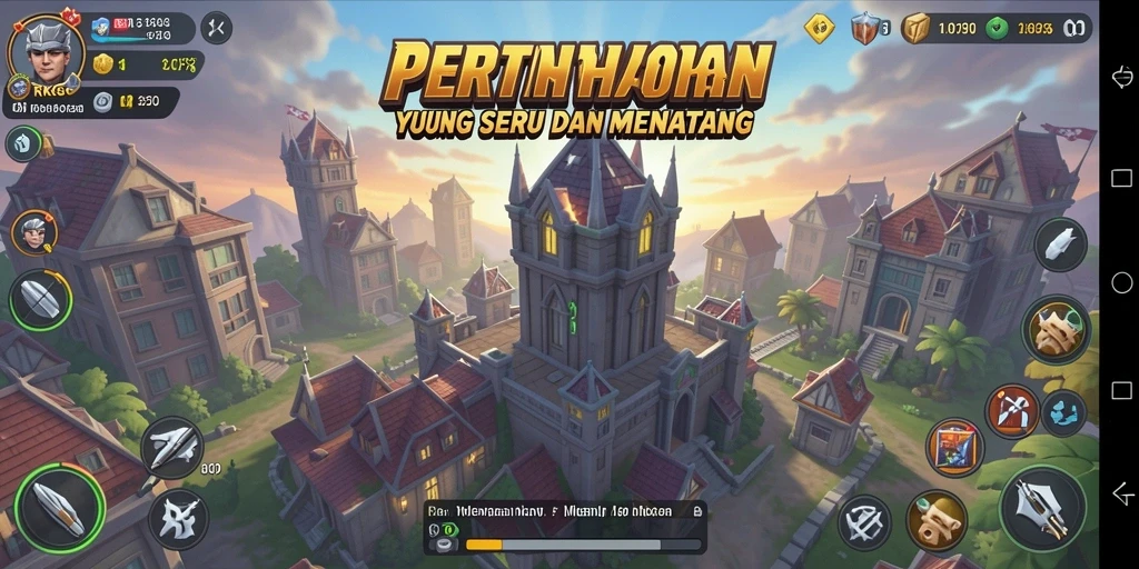Tangkapan layar gameplay RKGG yang menampilkan strategi Tower Defense.