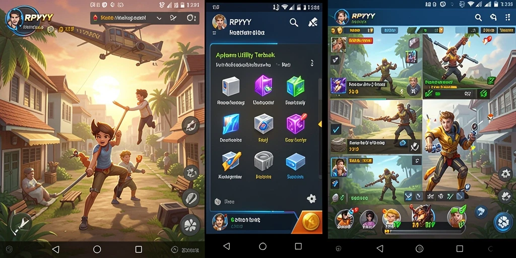 Tampilan utama RPYYY dengan fitur-fitur Utility yang bermanfaat.