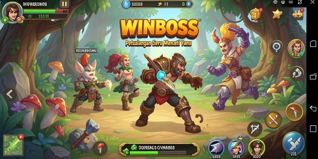 Tampilan gameplay seru dari WINBOSS dengan grafik yang menawan.